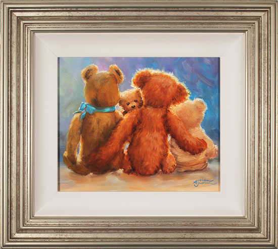 Amanda Jackson, Original oil painting on panel, Peek-A-Boo!, click to enlarge