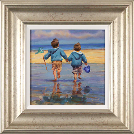 Amanda Jackson, Original oil painting on panel, Explorers, Away!, click to enlarge