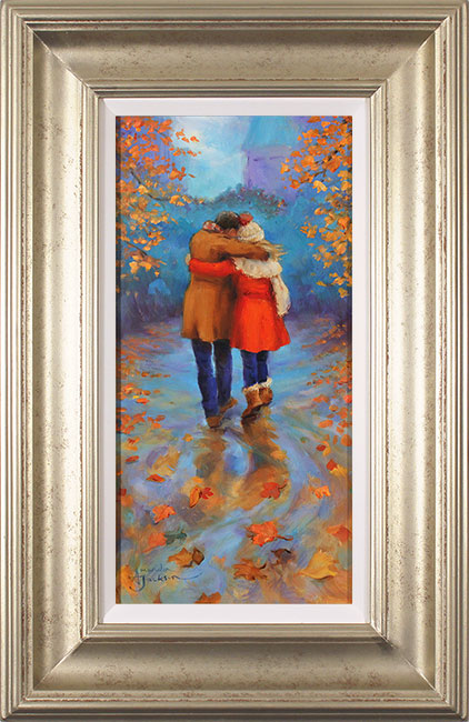 Amanda Jackson, Original oil painting on panel, Two's Company, click to enlarge
