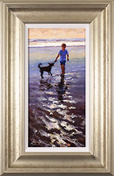 Amanda Jackson, Original oil painting on panel, Beach Pals Large image. Click to enlarge