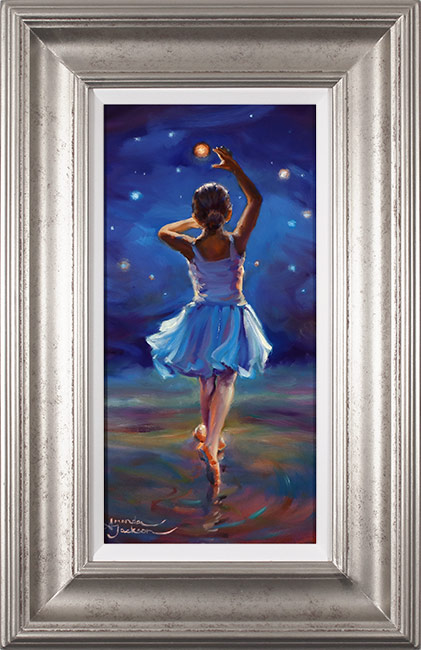 Amanda Jackson, Original oil painting on panel, Reach for Your Star 