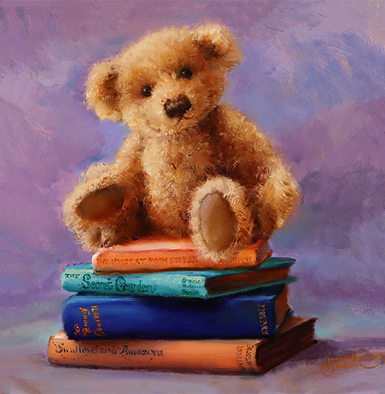 Amanda Jackson, Original oil painting on panel, Children's Classics Without frame image. Click to enlarge
