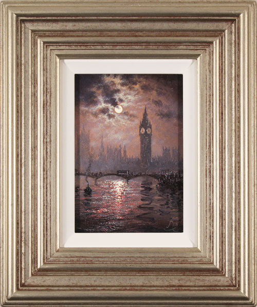 Andrew Grant Kurtis, Original oil painting on canvas, Westminster Chimes at Midnight, click to enlarge
