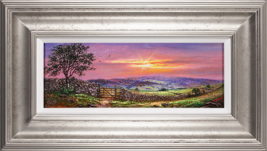 Andrew Grant Kurtis, Original oil painting on panel, Near Kettlewell, Wharfedale, click to enlarge