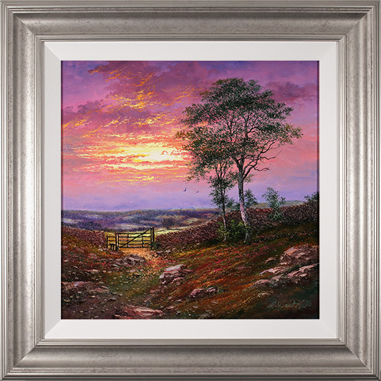 Andrew Grant Kurtis, Original oil painting on panel, Springtime in Wharfdale, Yorkshire 