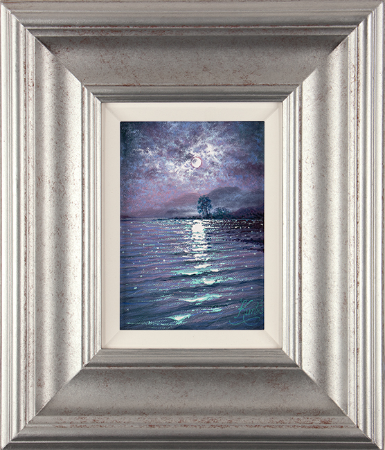 Andrew Grant Kurtis, Original oil painting on canvas, Moonlight Reflections, Lakeland