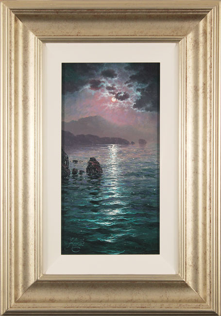 Andrew Grant Kurtis, Original oil painting on canvas, Moonlight Sparkle, Lakeland