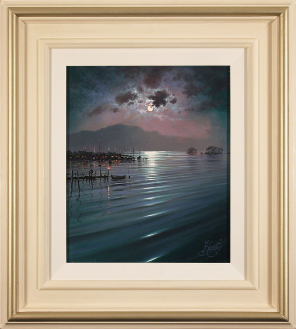 Andrew Grant Kurtis, Original oil painting on canvas, Nocturne Relfections, Lakeland, click to enlarge