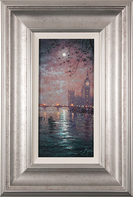 Andrew Grant Kurtis, Original oil painting on panel, Westminster Chimes at Midnight , click to enlarge