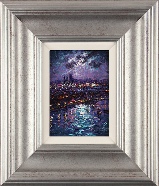 Andrew Grant Kurtis, Original oil painting on canvas, Moonlight Reflections, York Minster