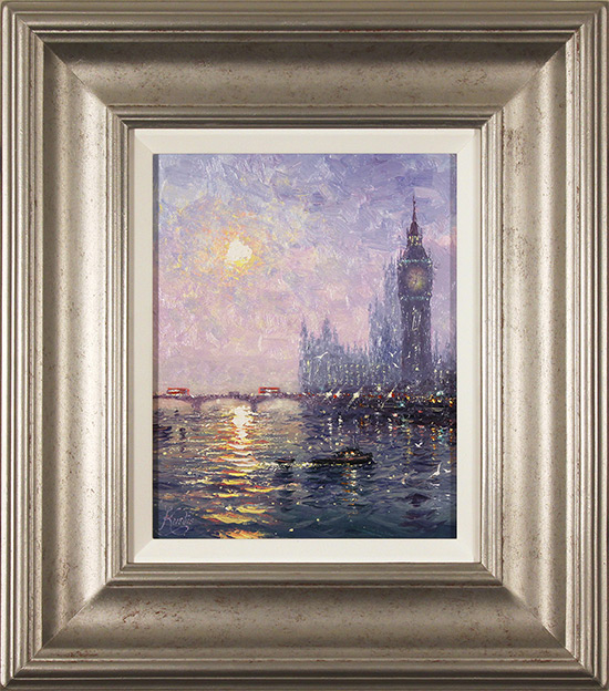 Andrew Grant Kurtis, Original oil painting on panel, Westminster Haze 