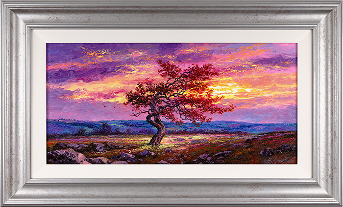 Andrew Grant Kurtis, Original oil painting on panel, Autumnal Sunshine, Rosedale, Yorkshire (commission), click to enlarge