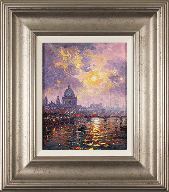 Andrew Grant Kurtis, Original oil painting on panel, Thames Sparkle 