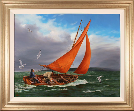 Andrew Stranack Walton, Original oil painting on canvas, Time to Head In, click to enlarge