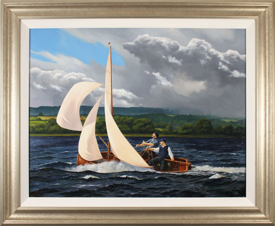 Andrew Stranack Walton, Original oil painting on canvas, A Wild Ride, click to enlarge