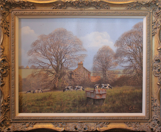 Edward Hersey, Original oil painting on canvas, Summer Landscape 