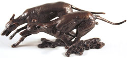 Keith Sherwin, Bronze, Greyhounds Large image. Click to enlarge