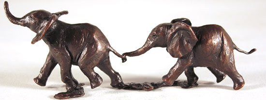 Michael Simpson, Bronze, Follow my Leader, click to enlarge