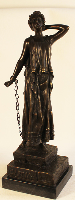 Bronze Statue, Bronze, Captive 