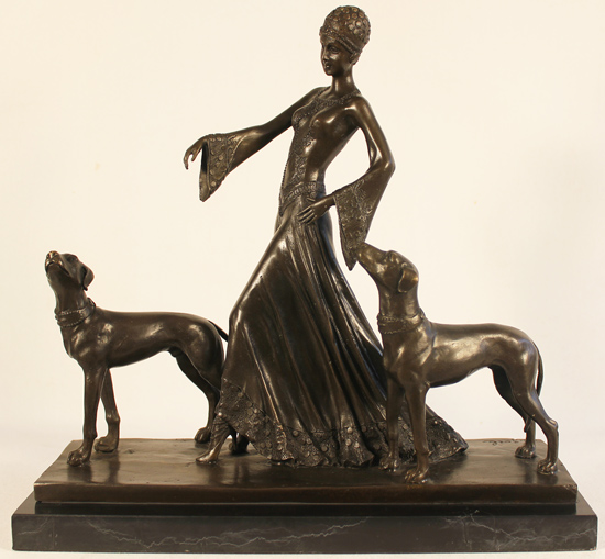 Bronze Statue, Bronze, Society Hounds