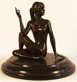 Bronze Statue, Bronze, Meditation Large image. Click to enlarge