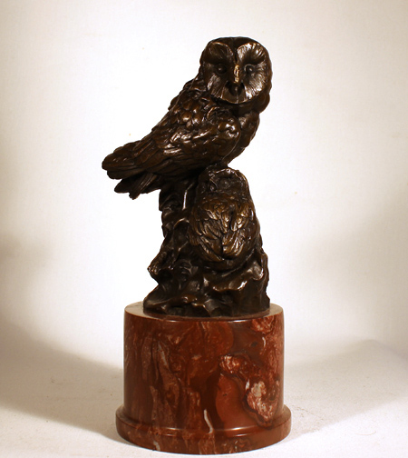 Bronze Statue, Bronze, Owl, click to enlarge