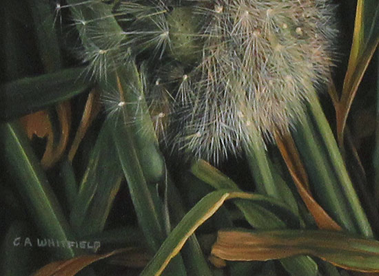 Carl Whitfield, Original oil painting on panel, Field Mouse Signature image. Click to enlarge
