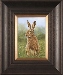 Carl Whitfield, Original oil painting on panel, Hare Large image. Click to enlarge