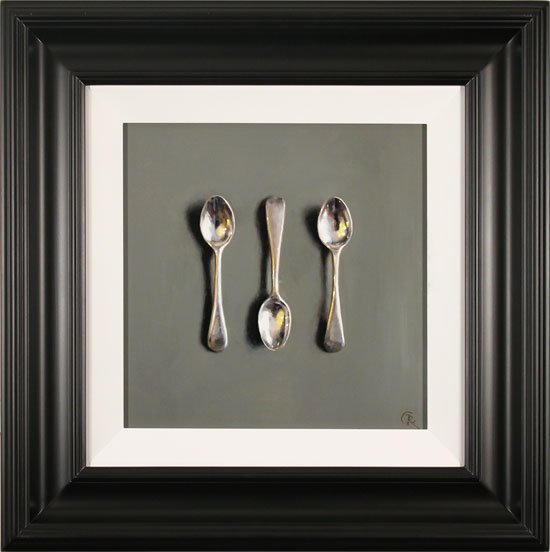 Caroline Richardson, Original oil painting on canvas, Silver Teaspoons , click to enlarge