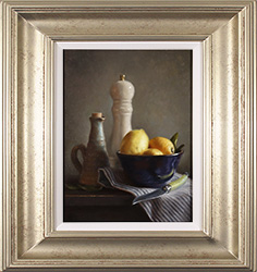 Caroline Richardson, Original oil painting on canvas, Lemon and Sage