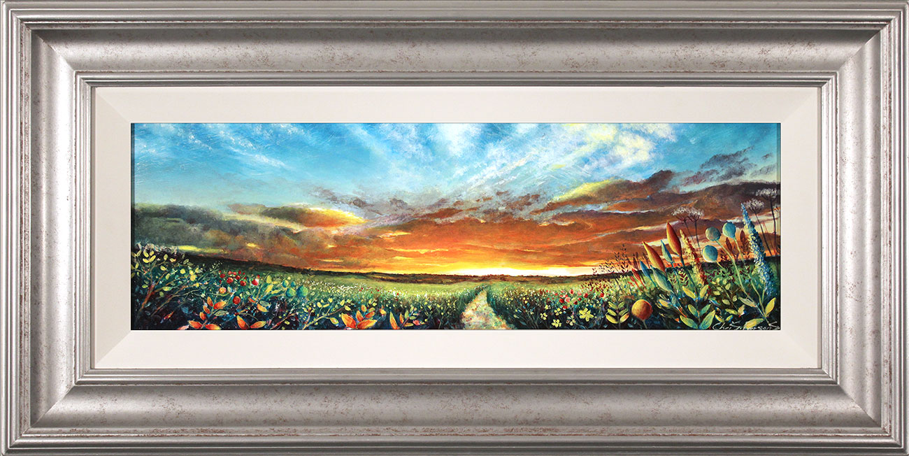Chris Parsons, Original oil painting on panel, Sunset Symphony. Click to enlarge