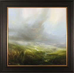 Clare Haley, Original oil painting on panel, Low, Sweeping Cloud