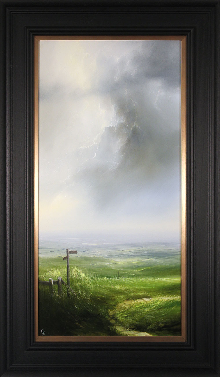 Clare Haley, Original oil painting on panel, Show the Way. Click to enlarge