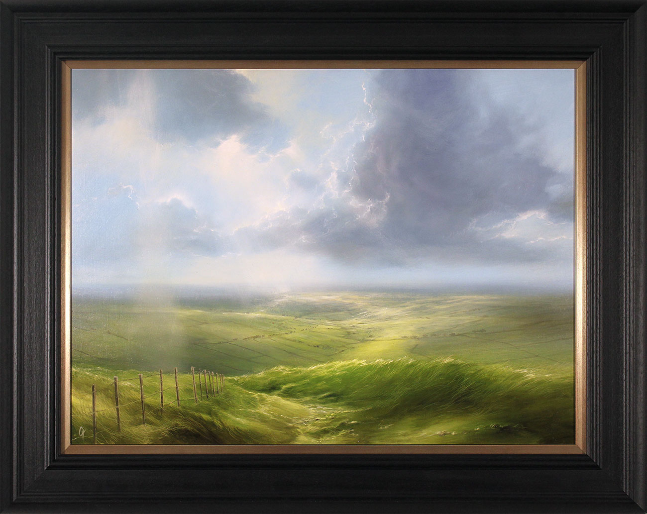 Clare Haley, Original oil painting on panel, A Fine Way to Spend the Day. Click to enlarge