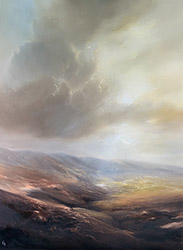 Clare Haley, Original oil painting on panel, Edge of the Moorlands Large image. Click to enlarge