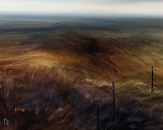 Clare Haley, Original oil painting on panel, Through Hill and Dale Signature image. Click to enlarge