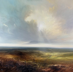 Clare Haley, Original oil painting on panel, Through Hill and Dale Large image. Click to enlarge
