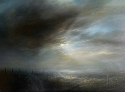 Clare Haley, Original oil painting on panel, The Still of the Night Large image. Click to enlarge