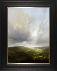 Clare Haley, Original oil painting on panel, Light in the Valley