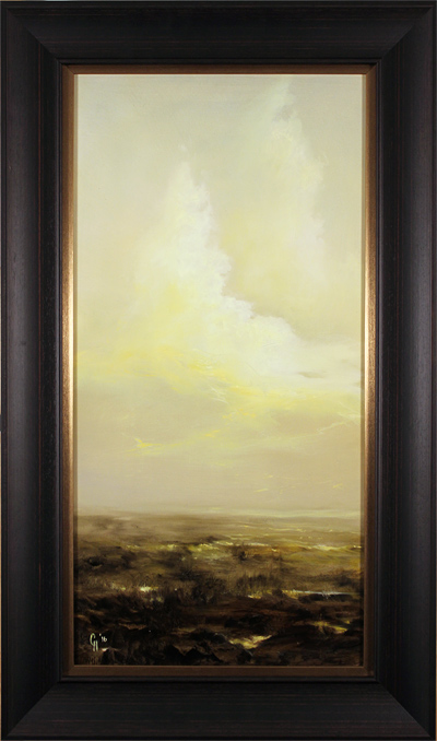 Clare Haley, Original oil painting on panel, Warm Open Skies
