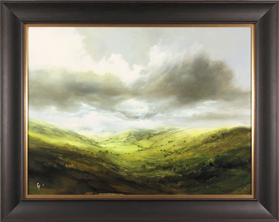 Clare Haley, Original oil painting on panel, Cloud Canopy Over the Dales