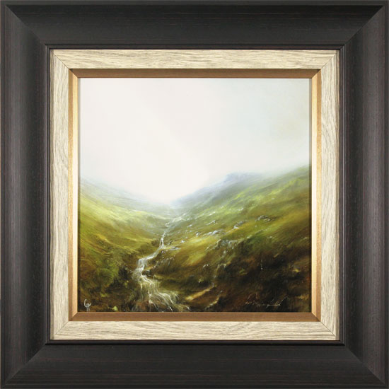 Clare Haley, Original oil painting on panel, Falling Rainwater