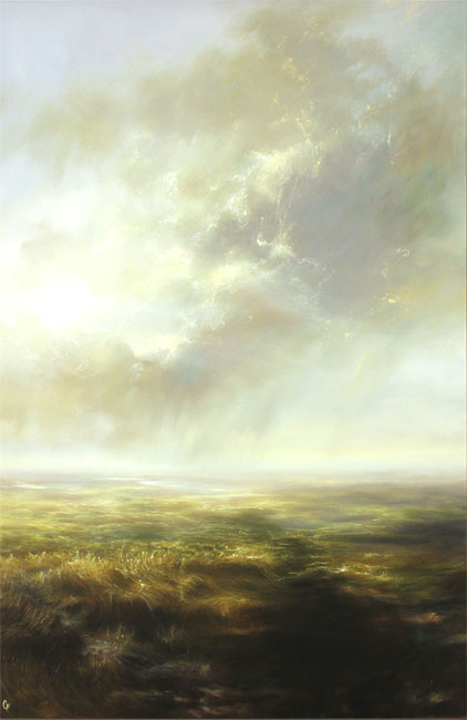 Clare Haley, Original oil painting on panel, Far and Away