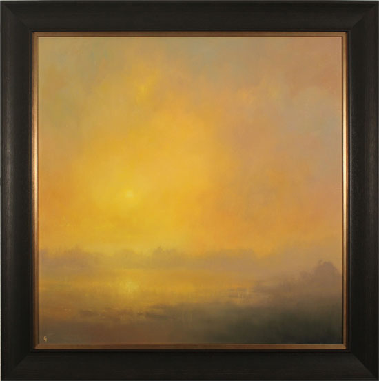 Clare Haley, Original oil painting on panel, Warm Haze