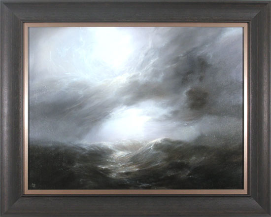 Clare Haley, Original oil painting on panel, Twisting Skies