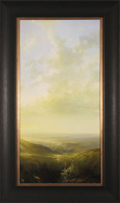 Clare Haley, Original oil painting on panel, Over the Ravine and Beyond