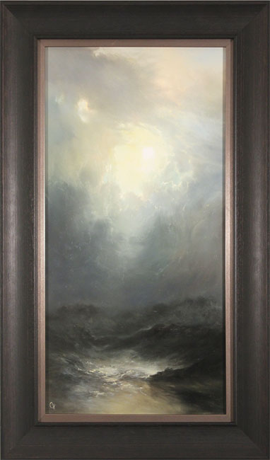 Clare Haley, Original oil painting on panel, Casting a Shadow
