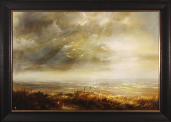 Clare Haley, Original oil painting on panel, Heading Down to the Light Show, click to enlarge