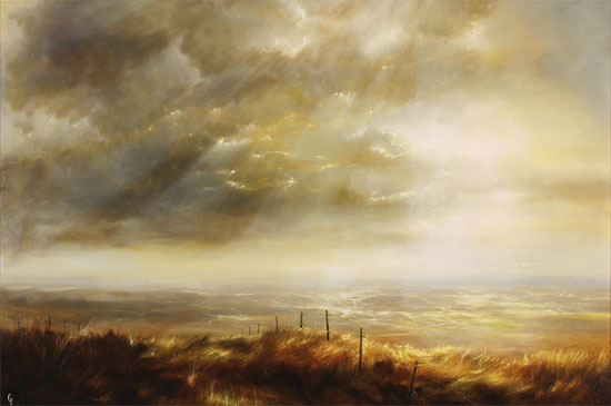 Clare Haley, Original oil painting on panel, Heading Down to the Light ...