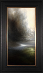 Clare Haley, Original oil painting on panel, Waning Storm